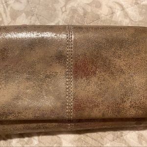 Hobo metallic distressed wallet